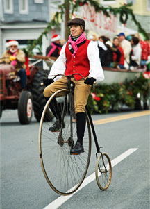 christmas-parade-penny-farthing